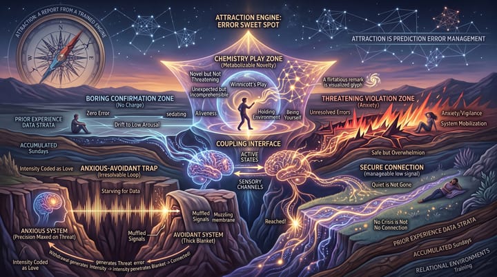Attraction Is Prediction Error Management