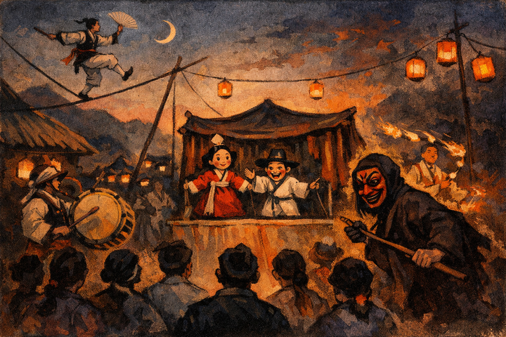 the namsadang: korea's traveling players